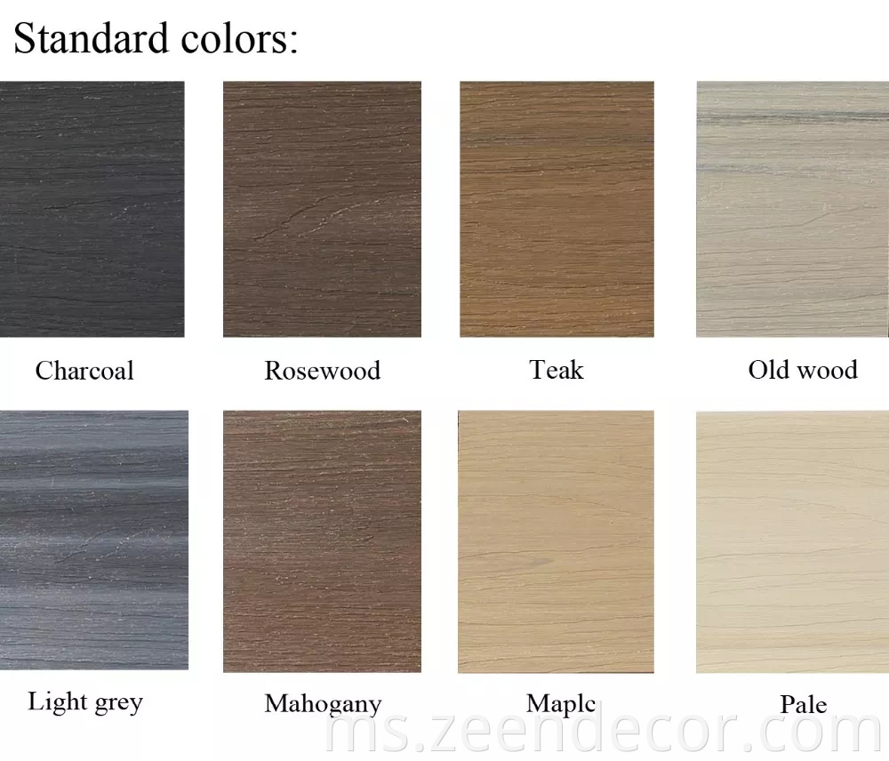 China New Style WPC Flooring Wood Plastic Composite Decking Elegant Look Like Wood